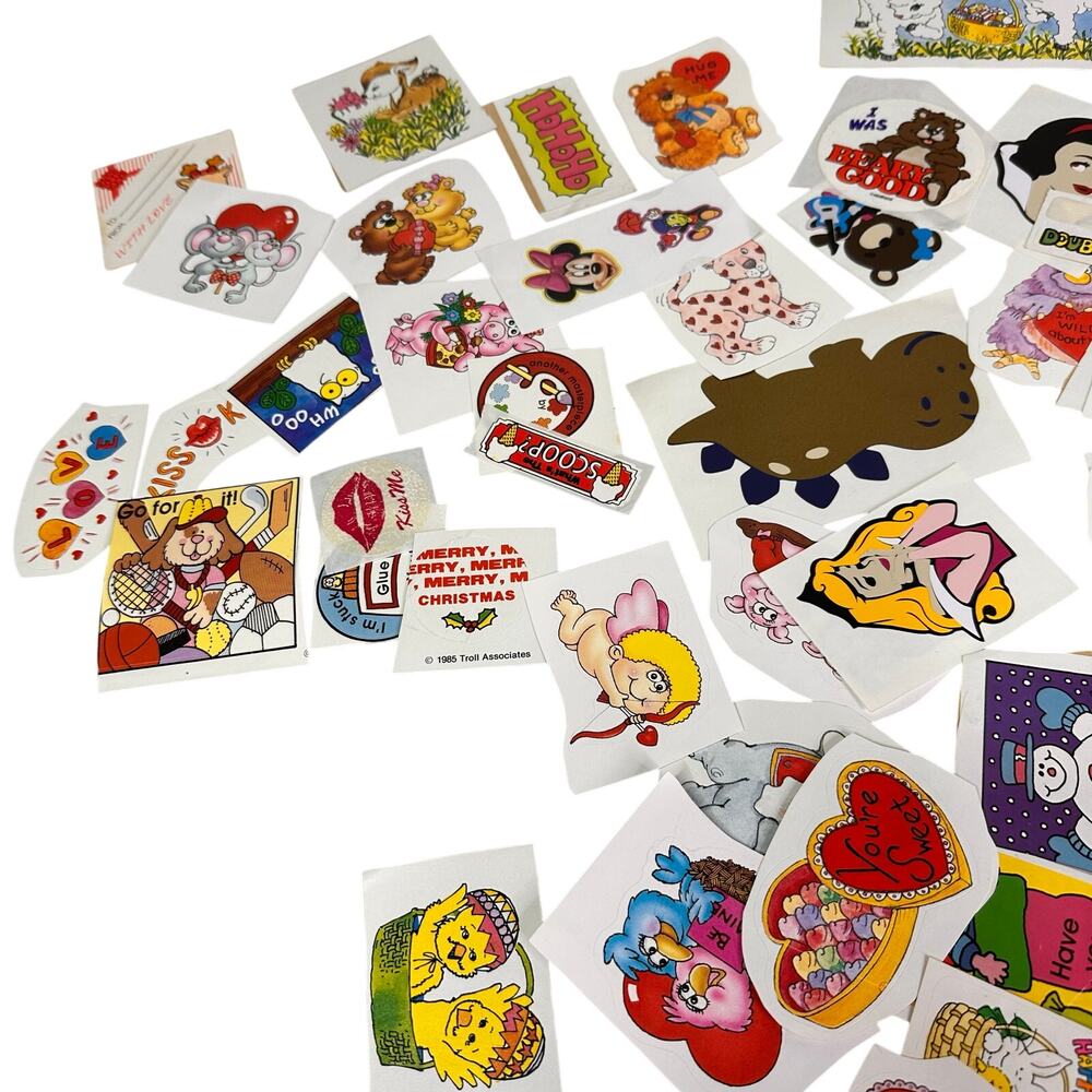 Huge Vintage Sticker Collection - Vintage Holiday Stickers 88 pieces - Picture 3 of 12